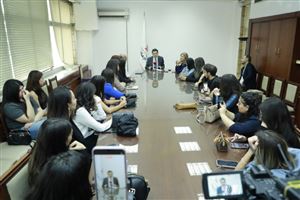 NDU Journalism Students Meet with Ministers and Media Professionals 3